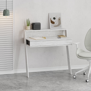 Стол письменный COWORK WORKING TABLE ANTHRACITE ANCIENT WHITE ANCIENT WHITE 94X50X91 СМ. (LEV00183)