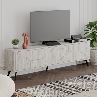 ТВ тумба DUNE TV STAND ANCIENT WHITE ANCIENT WHITE ANCIENT WHITE 180X30X50 СМ. (LEV00461)