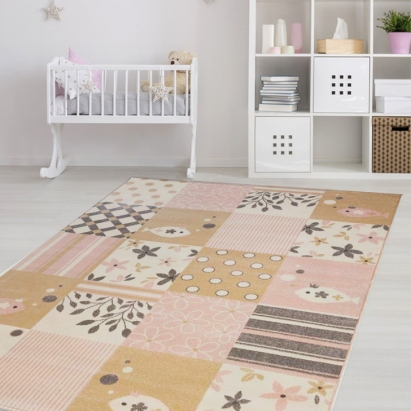 Ковер детский NORR KIDS PATCHWORK 230X160 см.  (E510A_SFU36_3) Розовый