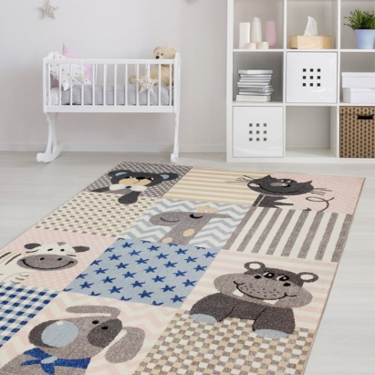 Ковер детский NORR KIDS NORR KIDS 290X200 см.  (E514A_SFU12_4) Розовый, голубой