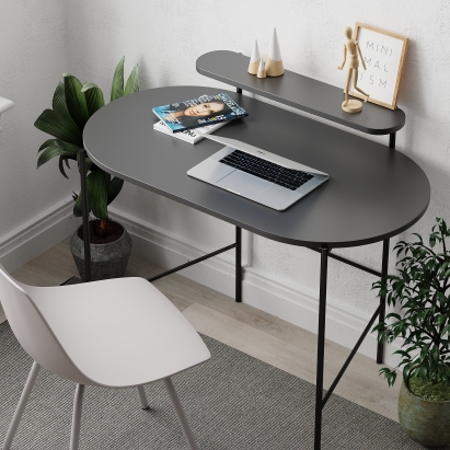 Стол письменный LOUB WORKING TABLE BLACK ANTHRACITE  100X55X87 СМ. (LEV00212)