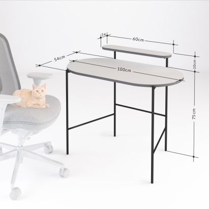 Стол письменный LOUB WORKING TABLE BLACK ANTHRACITE  100X55X87 СМ. (LEV00212)