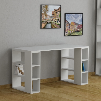 Стол письменный COLMAR WORKING TABLE WHITE WHITE WHITE 140X60X75 СМ. (LEV00186)