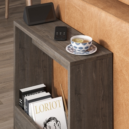 Стол приставной SIMPI SIDE TABLE DARK COFFEE DARK COFFEE DARK COFFEE 55X20X60 СМ. (LEV00153)