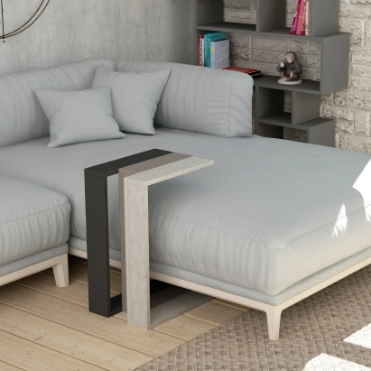 Стол приставной MUJU C TABLE ANTHRACITE LIGHT MOCHA  30X40X57 СМ. (LEV00009)