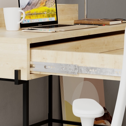 Стол письменный LEILA WORKING TABLE OAK OAK WHITE 110X60X101 СМ. (LEV00209)