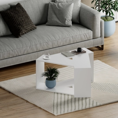 Стол журнальный TRIO COFFEE TABLE WHITE WHITE WHITE 100X98X52 СМ. (LEV00086)