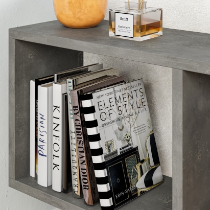 Стол приставной HOMEMANIA COFFEE TABLE RETRO GREY RETRO GREY  60X20X60 СМ. (LEV00082)