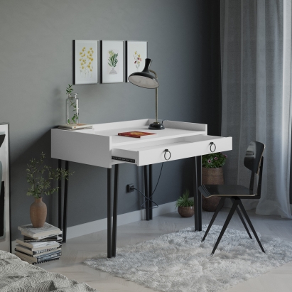 Стол письменный SPONGE STUDY TABLE WHITE WHITE WHITE 100X62X81 СМ. (LEV00178)