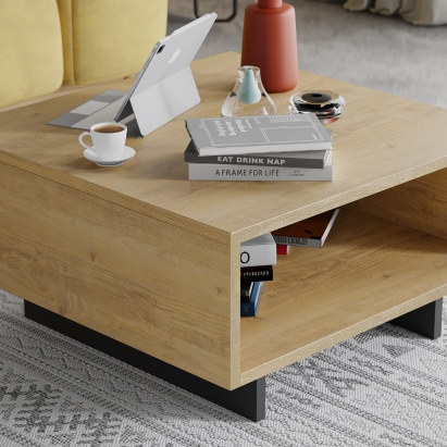 Стол журнальный HOLA COFFEE TABLE OAK OAK OAK 60X60X32 СМ. (LEV00041)