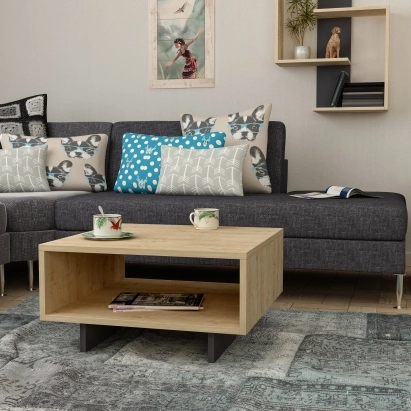 Стол журнальный HOLA COFFEE TABLE OAK OAK OAK 60X60X32 СМ. (LEV00041)