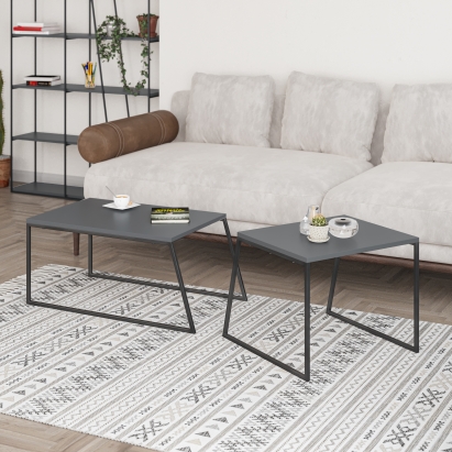 Стол журнальный PAL COFFEE TABLE ANTHRACITE ANTHRACITE  88X50X38 СМ. (LEV00058)