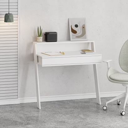 Стол письменный COWORK WORKING TABLE WHITE WHITE WHITE 94X50X91 СМ. (LEV00187)