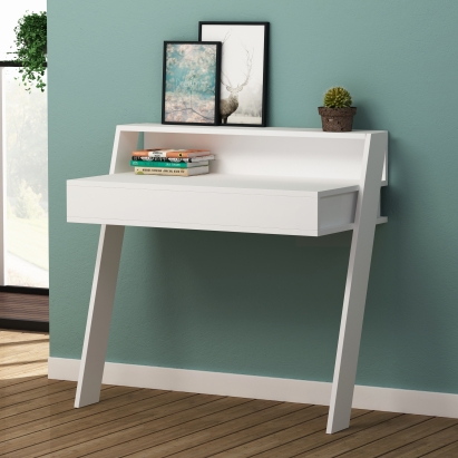 Стол письменный COWORK WORKING TABLE WHITE WHITE WHITE 94X50X91 СМ. (LEV00187)