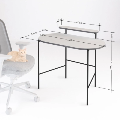 Стол письменный LOUB WORKING TABLE BLACK WHITE  100X54X85 СМ. (LEV00211)