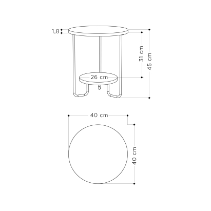 Стол журнальный CORRO SIDE TABLE OAK OAK OAK 40X40X45 СМ. (LEV00155)