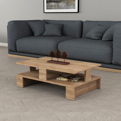 Стол журнальный MANSU COFFEE TABLE OAK OAK OAK 80X50X28 СМ. (LEV00044)