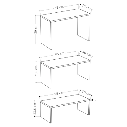 Стол журнальный KANTA COFFEE TABLE ANCIENT WHITE LIGHT MOCHA ANCIENT WHITE 65X30X39 СМ. (LEV00042)