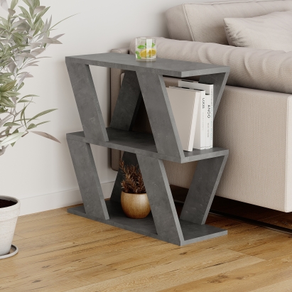 Стол приставной LAZENA COFFEE TABLE RETRO GREY RETRO GREY RETRO GRAY 60X21X55 СМ. (LEV00081)