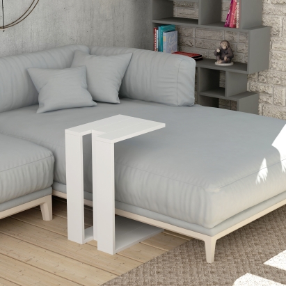 Стол приставной MUJU C TABLE WHITE WHITE  30X40X57 СМ. (LEV00010)