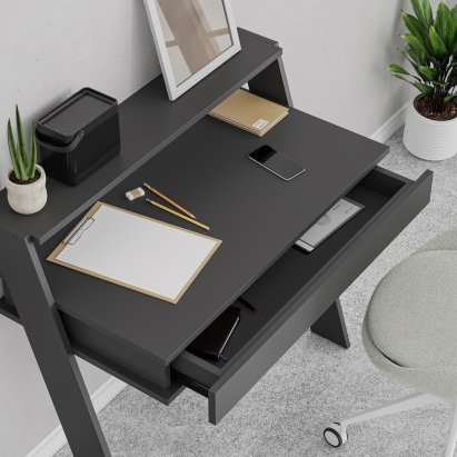 Стол письменный COWORK WORKING TABLE ANTHRACITE ANTHRACITE ANTHRACITE 94X50X91 СМ. (LEV00205)