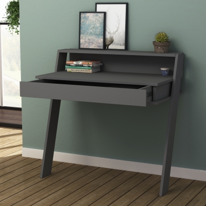 Стол письменный COWORK WORKING TABLE ANTHRACITE ANTHRACITE ANTHRACITE 94X50X91 СМ. (LEV00205)