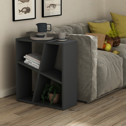 Стол приставной BAL SIDE TABLE ANTHRACITE ANTHRACITE ANTHRACITE 55X22X60 СМ. (LEV00125)