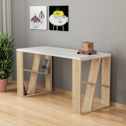 Стол письменный HONEY WORKING TABLE OAK WHITE OAK 137X60X75 СМ. (LEV00185)