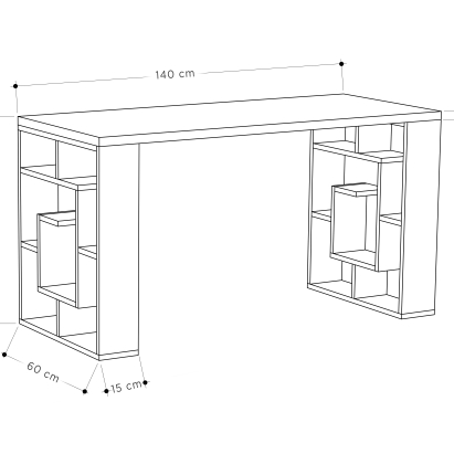 Стол письменный LABIRENT WORKING TABLE ANCIENT WHITE WHITE ANCIENT WHITE 137X60X75 СМ. (LEV00193)