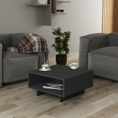 Стол журнальный HOLA COFFEE TABLE ANTHRACITE ANTHRACITE ANTHRACITE 60X60X32 СМ. (LEV00033)