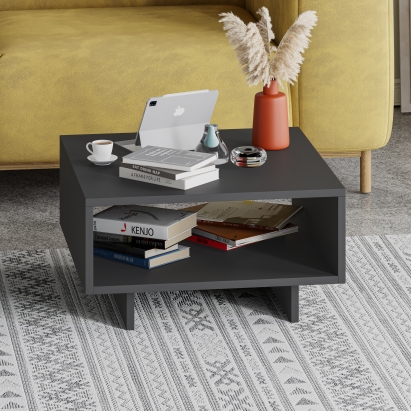 Стол журнальный HOLA COFFEE TABLE ANTHRACITE ANTHRACITE ANTHRACITE 60X60X32 СМ. (LEV00033)