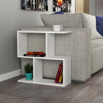 Стол приставной HOMEMANIA COFFEE TABLE WHITE WHITE  60X20X60 СМ. (LEV00091)