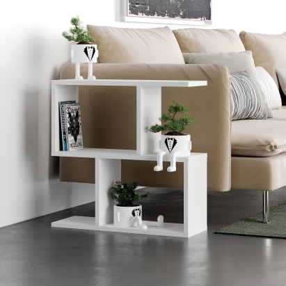 Стол приставной HOMEMANIA COFFEE TABLE WHITE WHITE  60X20X60 СМ. (LEV00091)