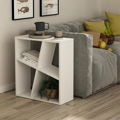 Стол приставной BAL SIDE TABLE WHITE WHITE WHITE 55X22X60 СМ. (LEV00126)