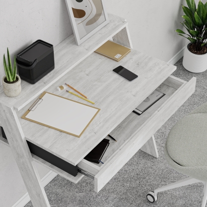 Стол письменный COWORK WORKING TABLE ANTHRACITE ANCIENT WHITE ANCIENT WHITE 94X50X91 СМ. (LEV00183)