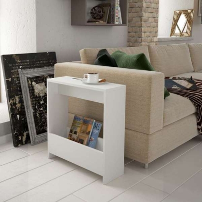 Стол приставной SIMPI SIDE TABLE WHITE WHITE WHITE 55X20X60 СМ. (LEV00145)