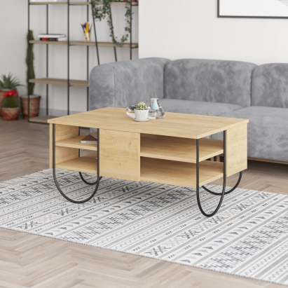 Стол журнальный NORFOLK COFFEE TABLE OAK OAK OAK 94X60X44 СМ. (LEV00072)