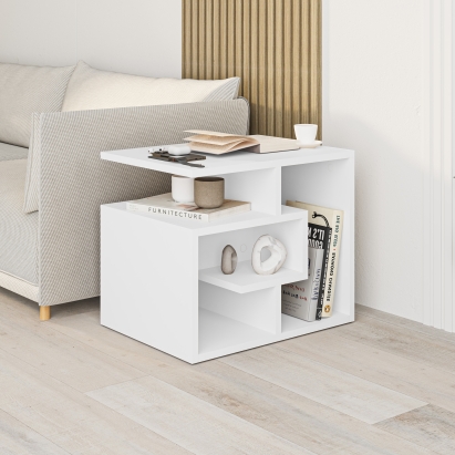 Стол журнальный LABIRENT COFFEE TABLE WHITE WHITE WHITE 54X40X45 СМ. (LEV00051)