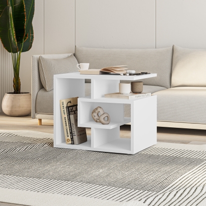 Стол журнальный LABIRENT COFFEE TABLE WHITE WHITE WHITE 54X40X45 СМ. (LEV00051)