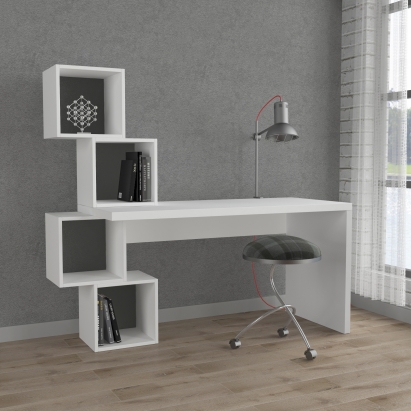 Стол письменный BALANCE WORKING TABLE WHITE WHITE ANTHRACITE 154X60X143 СМ. (LEV00190)