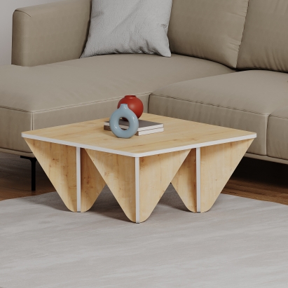 Стол журнальный DIAMOND COFFEE TABLE OAK OAK OAK 80X80X38 СМ. (LEV00084)