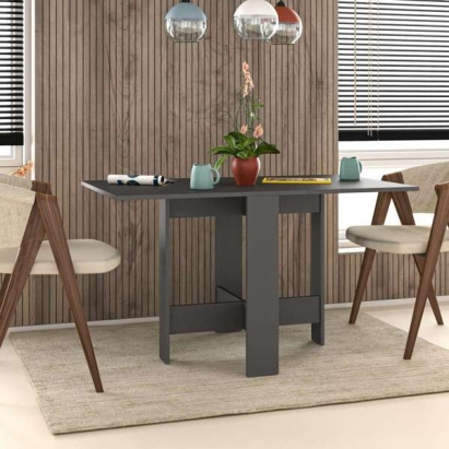 Стол обеденный ARTEMIO DINING TABLE ANTHRACITE ANTHRACITE ANTHRACITE 130X76X73 СМ. (LEV00113)