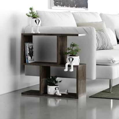 Стол приставной HOMEMANIA COFFEE TABLE DARK COFFEE DARK COFFEE  60X20X60 СМ. (LEV00063)