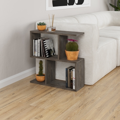 Стол приставной HOMEMANIA COFFEE TABLE DARK COFFEE DARK COFFEE  60X20X60 СМ. (LEV00063)