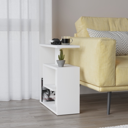 Стол приставной SALY SIDE TABLE WHITE WHITE WHITE 55X20X57 СМ. (LEV00138)