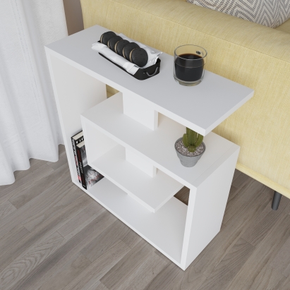 Стол приставной SALY SIDE TABLE WHITE WHITE WHITE 55X20X57 СМ. (LEV00138)