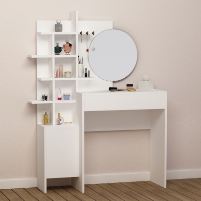 Туалетный столик MUP DRESSING TABLE WHITE WHITE WHITE 105X35X151 СМ. (LEV00123)