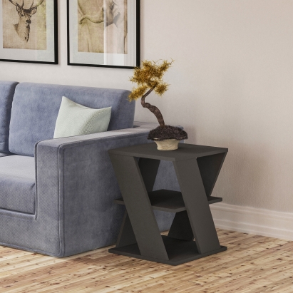 Стол журнальный CYCLO COFFEE TABLE ANTHRACITE ANTHRACITE ANTHRACITE 45X45X55 СМ. (LEV00029)