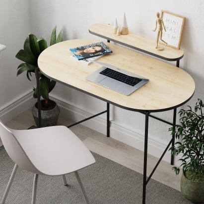 Стол письменный LOUB WORKING TABLE BLACK OAK  100X55X87 СМ. (LEV00213)