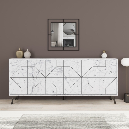 Комод DUNE CONSOLE 183 CARRARA CARRARA CARRARA 184X35X77 СМ. (LEV00253)